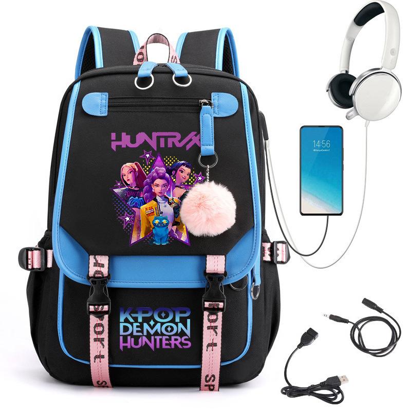 Witch Hunter Animation Cartoon Printed School Bag Large Capacity Junior High School Student Backpack