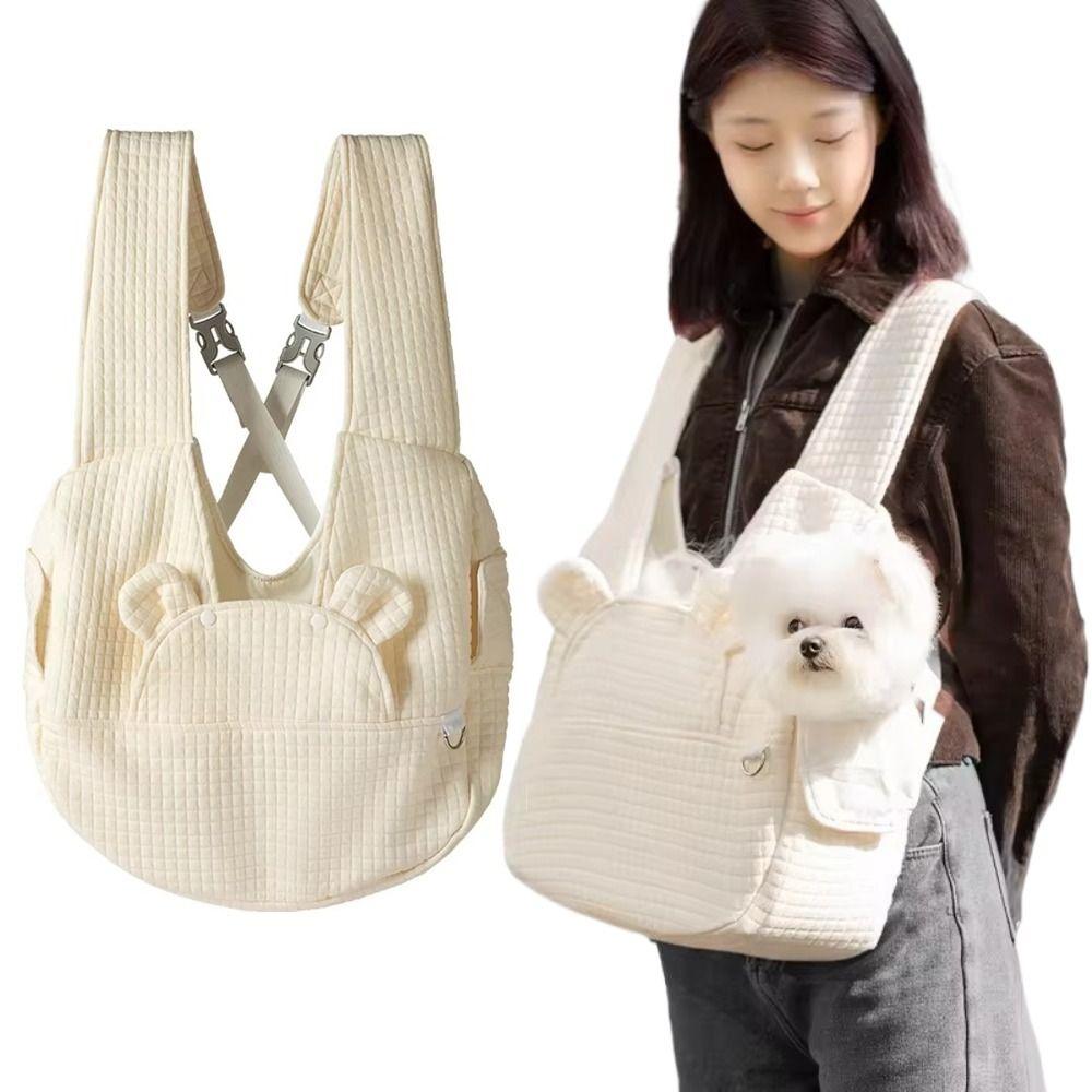 Adjustable Dog Bags Portable Cross Chest Backpack Trendy Pet Supplies  Outdoor