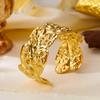 Romantic Bee Flower Stainless Steel Cuff Bracelets for Women Waterproof Floral Geometic Wide Bangle Vacation Party Jewelry Gift