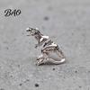 Dinosaur Design Earring Alloy Piercing Earring, 3D Tyrannosaurus Rex Stud Daily Wear Retro Distressed for Street Style Jewelry Gift