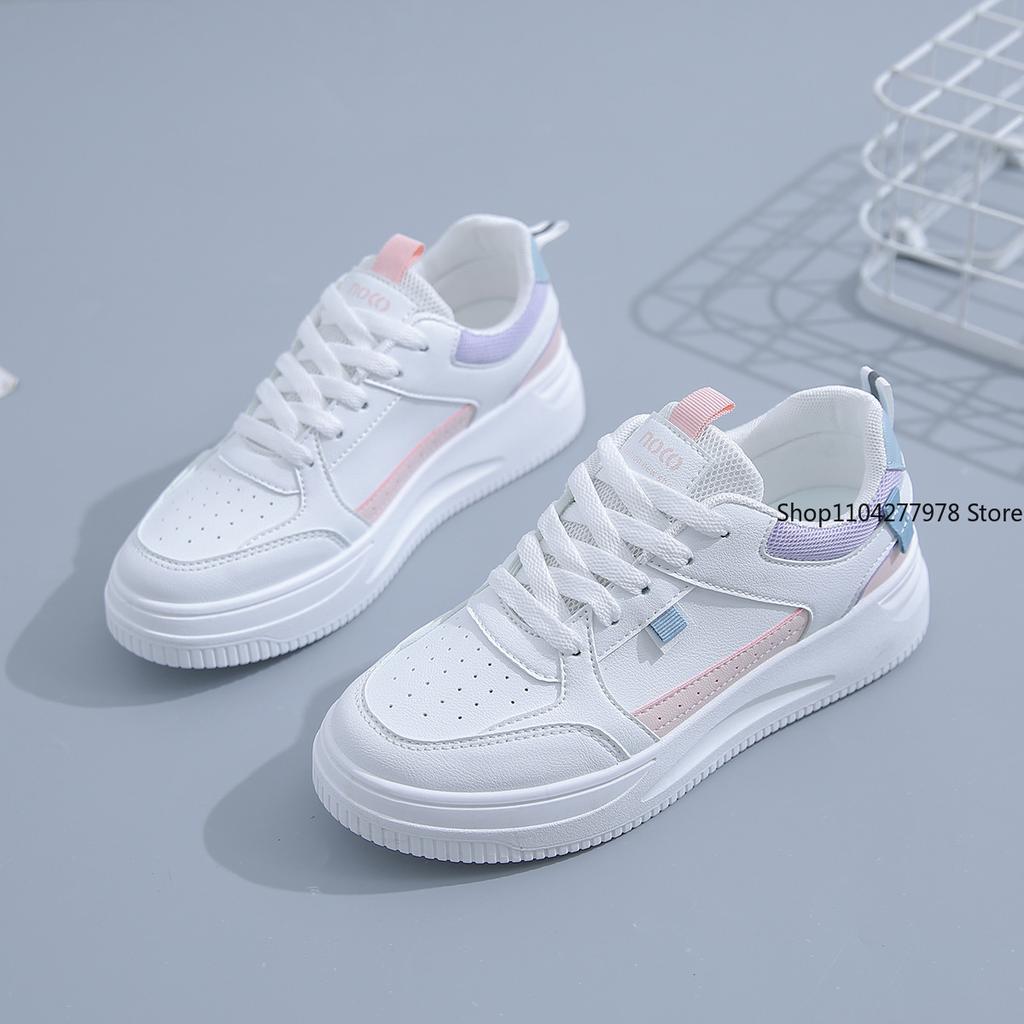 Fashion Fashion Women's Sneakers Platform Sports Shoes White Running Sneakers Chunky Shoes Tennis Female Basket  Zapatos De Mujer