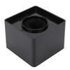 Microphone Square Station Compact Portable Black ABS for Interview Meeting 41mm
