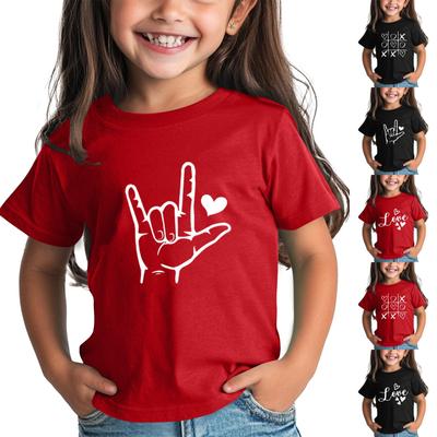 Toddler Girl Boy Valentines Day Shirt Cute Love Heart T-Shirts Kids Valentine's Day Shirts