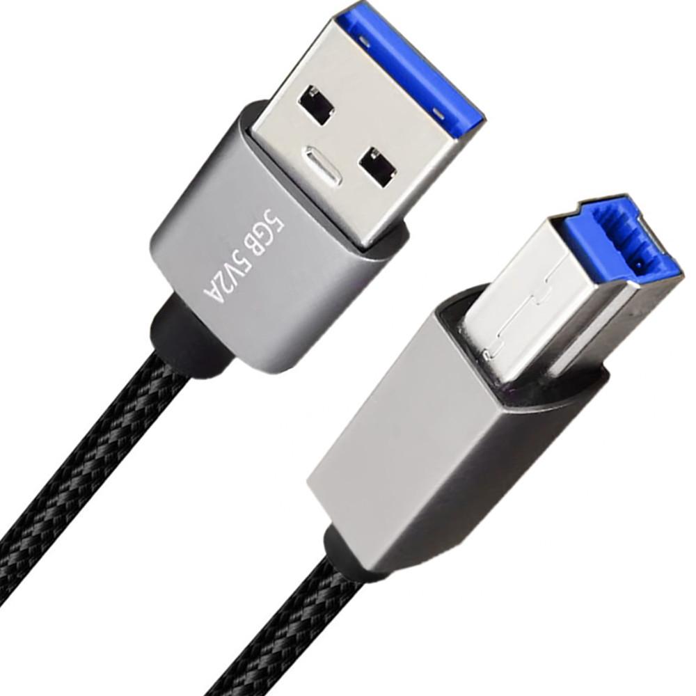 

JUNSUNMAY 2м Кабель USB-A 3.0 тато до USB Type-B тато для принтера Кабель для передачі даних З єднувальний шнур As Shown A