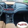 Chevrolet Impala 2014 için-Navigasyon Karbon Fiber Araba Merkezi Konsol Pano Dekorasyon Çıkartmaları İç