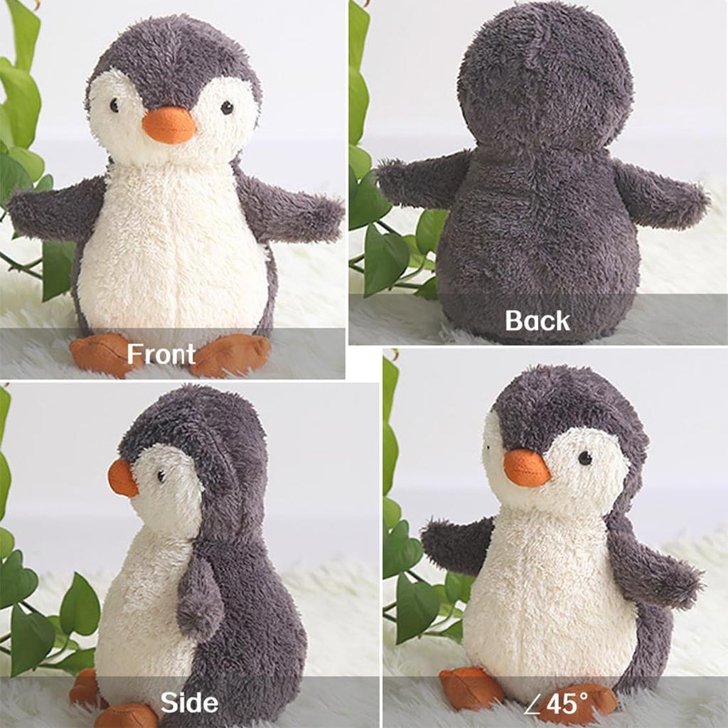 Jucarie Plush Penguin Toy 23cm Soft Fluffy Stuffed Animal Cuddly Hugging Doll Gift for Kids Boys Girls