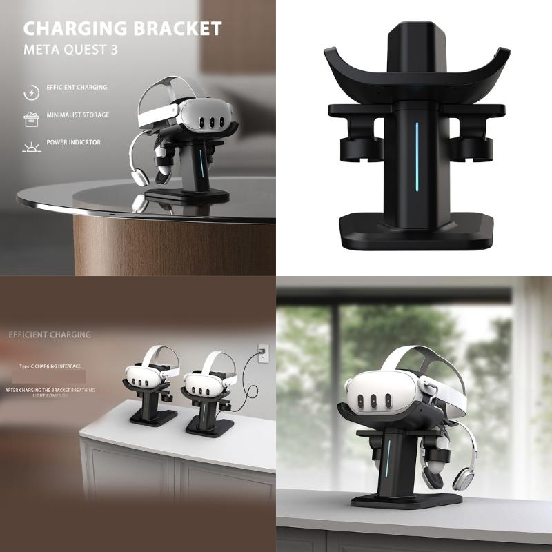 Charging Bracket Fashion Docking Station for Organize and Charger with Extension Hook Stable