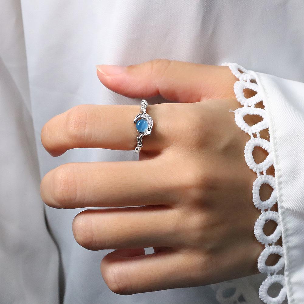 Exquisite Gold Open Ring: Japanese & Korean Style, Diamond-Studded Thin Band, Stackable & Elegant Finger Jewelry