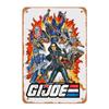 GI Joe Retro Metal Wall Art Frameless Iron Sheet Painting with Cobra Commander Destro Shadow Baroness Vintag
