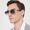 JYL Men's Rimless - Driving-Specific Sun-Protective Fashion Eyewear WF-5G142