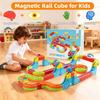 DIY Assembly of Railway Track Car Building Block Set Magic Electronic Train Track Children's Educational Toys Christmas Gifts