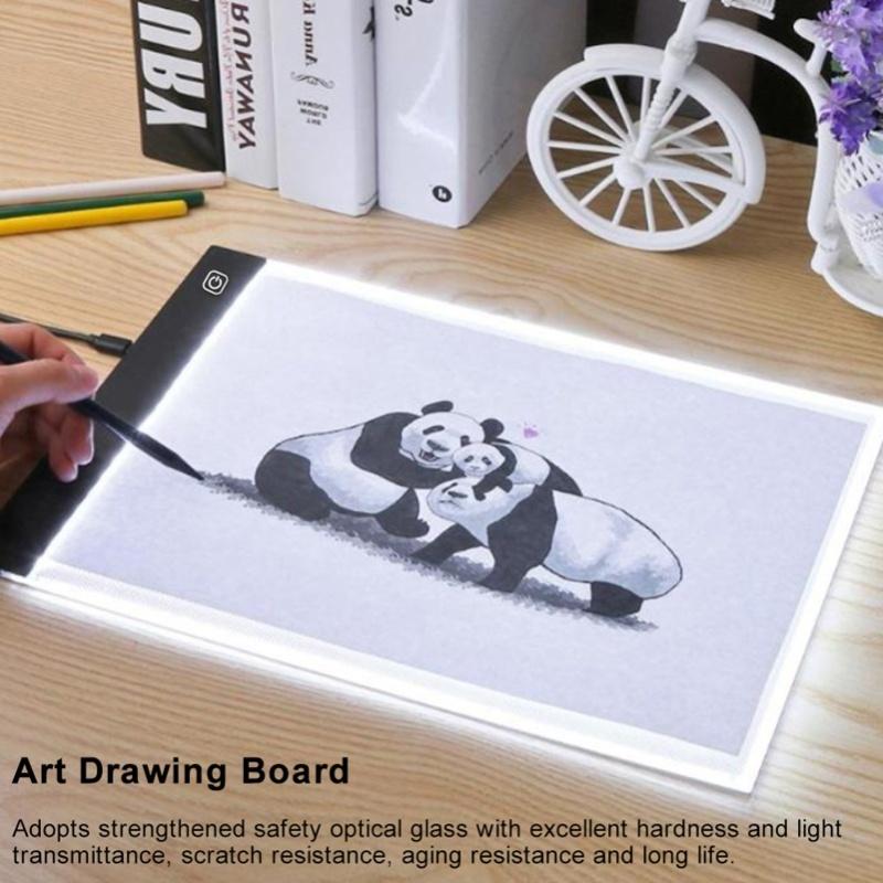 A5 USB LED Copy Board 3 Level Dimming Brightness Adjustable Ultra Thin Tracing Light Box For Drawing Animation Sketching