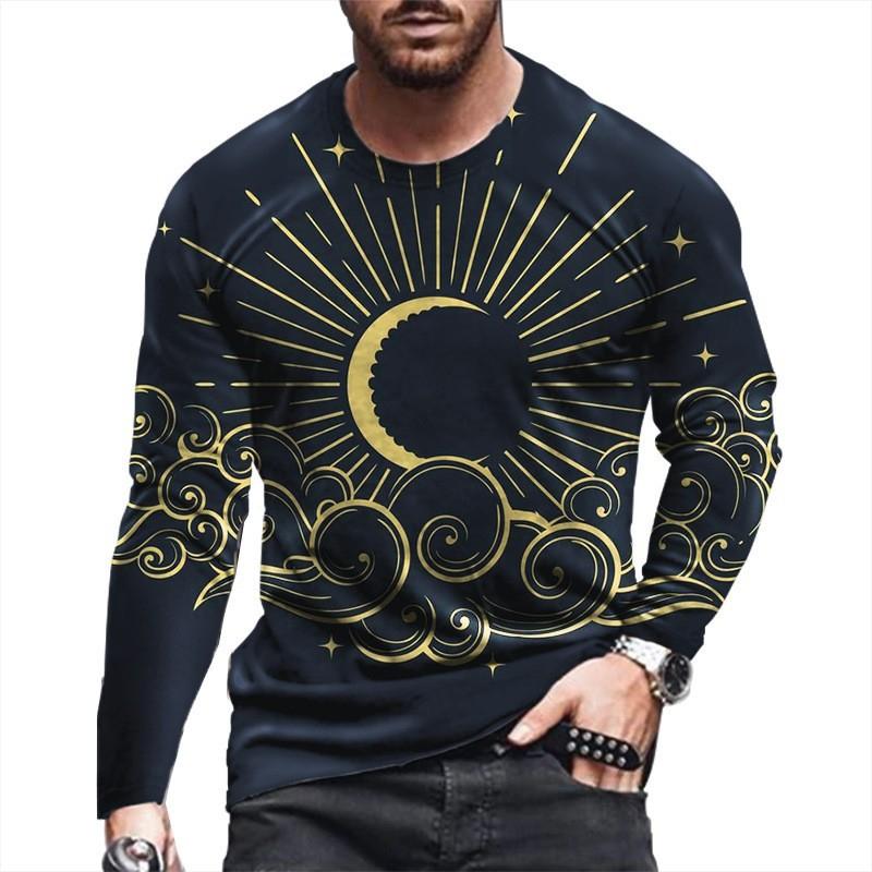 

Science Fiction Wind Galaxy 3D Digital Printed Long Sleeve T-shirt Trend Men s Top Tees Trendy Unisexs Treetwear Fashion Tshirt