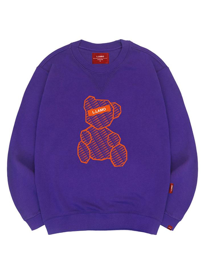 Ellamo Logo Bear Sweatshirt Unisex Big Size S~4Xl (Type A)