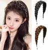 Synthetic Magnetic Wig Braids Hair Tie Pearl Easy Wig Headband  for Women