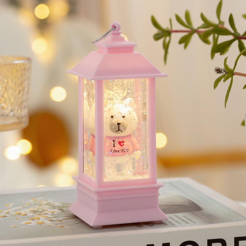 Water-filled Romantic Decorative Night Lights Valentine's Day Gifts for Your Girlfriend Birthday Bedside Table Ornaments