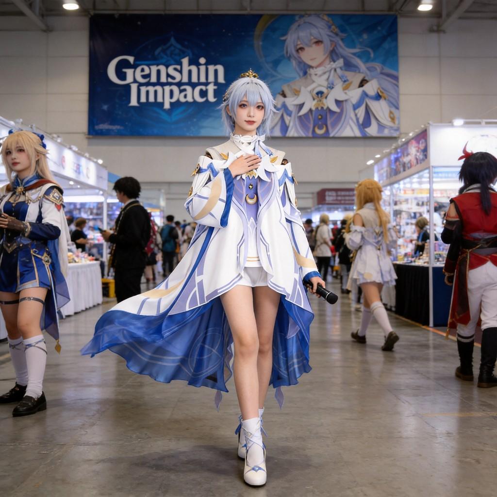 Genshin Impact Columbina Hyposelenia Cosplay Costume For Anime Role Play