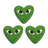 1 Set Stickerei-Patch Feine Verarbeitung Breite Verwendung Stoff Aufnäher Herzform DIY Aufkleber Applikation Kleidung Zubehör