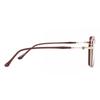 Full Rim Square Red Gold Smartbuy Collection Felt Mtr 90 Fashion Unisex Eyeglasses