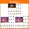 Halloween Ghost Keychain Pack With Cute Flat Design For Gift Sharing And Decoration