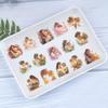 50 Transparent Mother's Day Floral Sticker Packs, Waterproof Transparent PET Journal Material for Guitar Notebook Decoration