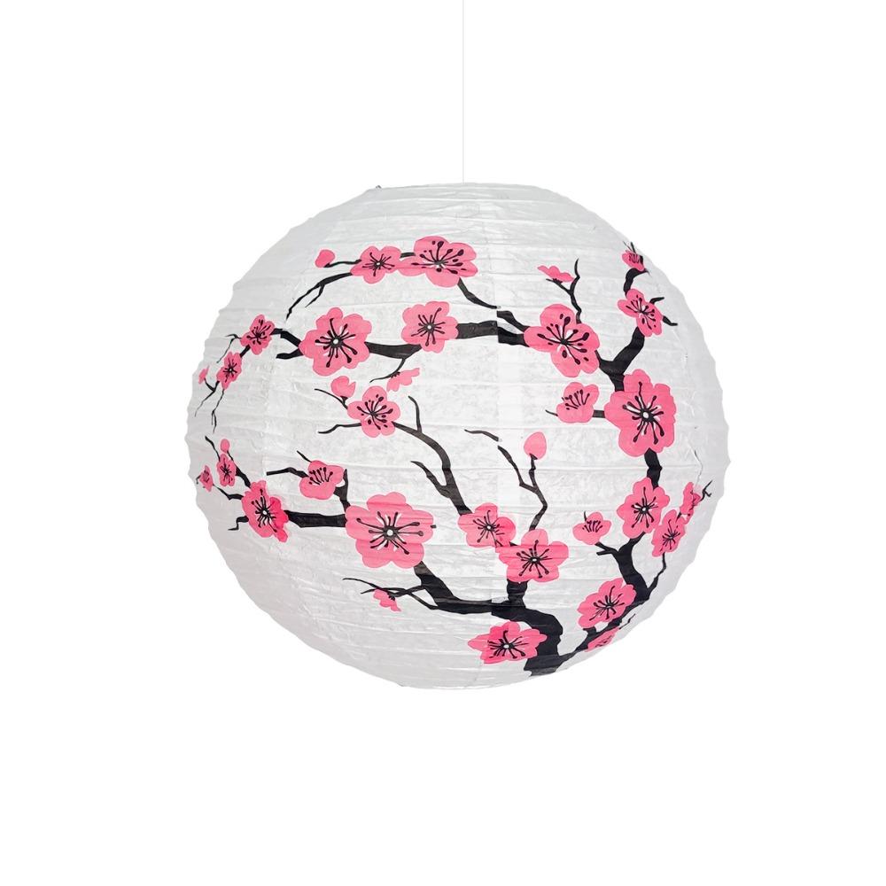 3Pcs Paper Material Paper Lanterns Cherry Blossom Themed Plum Blossom Lantern  Family Restaurant