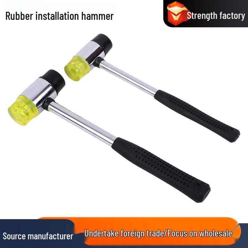 Gummihammer - Manuelles DIY-Werkzeug mit doppelten runden Gummiköpfen