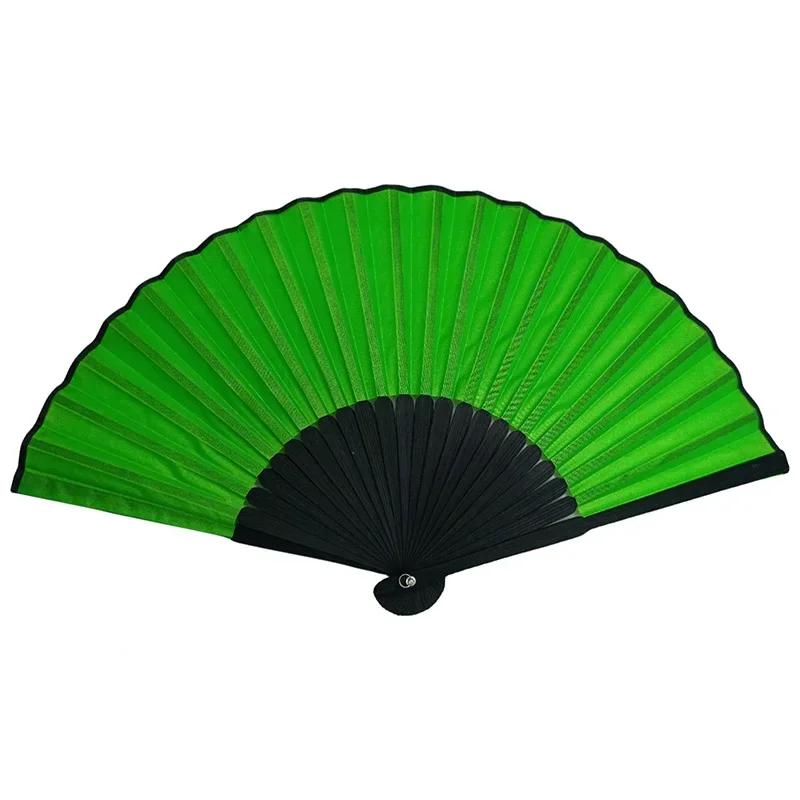 

Automatic Double Fan Magic Trick Empty Hand Dual Fan Production Auto-Open Stage Manipulation Gimmick Professional Magician зелёный