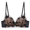Womens French Lace Bralette Push Up Triangle Cup No Underwire Sexy Backless Bra