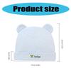 Soft & Breathable Fetal Caps Cotton Bear Ear Baby Hat for Newborns Elastic Hat Lovely Infants Bonnet for 0-6 Months