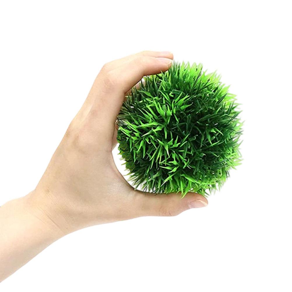 Artificial Aquatic Plant Colorful Pinecone Ball Aquarium Grass Ornament Decorative Ball Terrarium Aquascaping Decor Ornament for Fish Tank