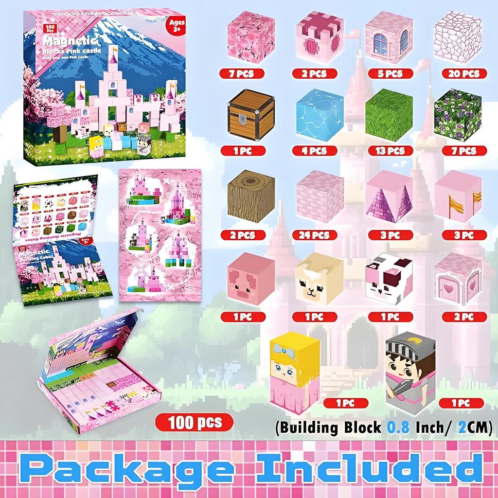 Magnetic Unicorn Building Blocks Assembly Toy Set