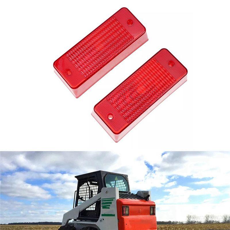 Versatile 2Pcs Red Tail Light Lens For Bobcat S130 S150 S160 S175 S185 S205 S220 S250 S300 S330 6672276