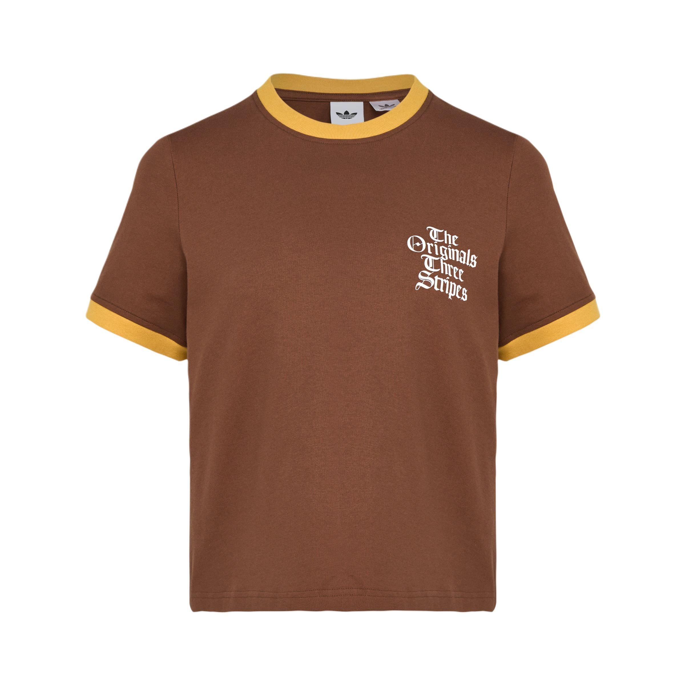 (WMNS) adidas T-Shirt Asia Sizing Brown Women s KT3061 L