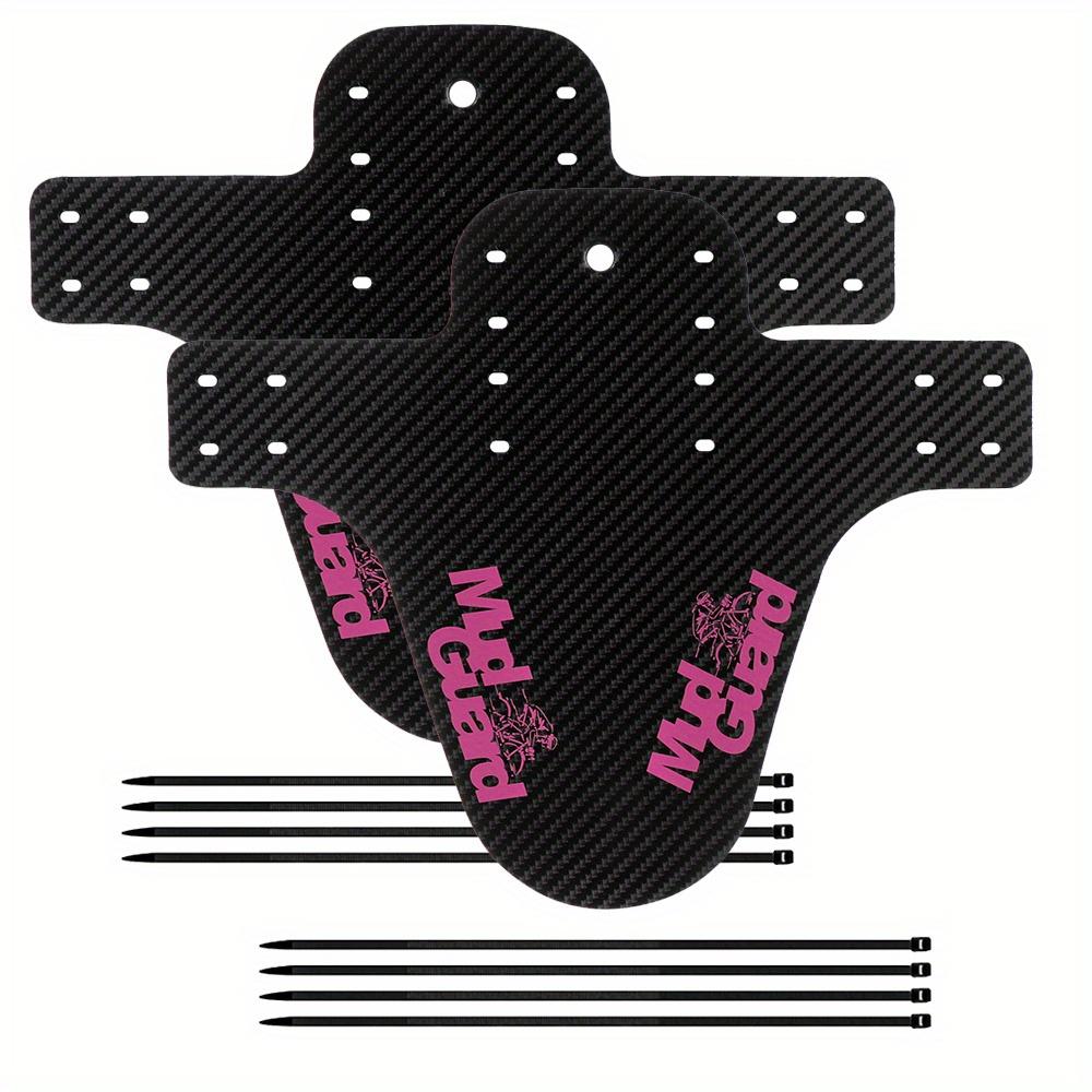 2pcs Bicycle mudguards,  carbon fiber patterned bicycle mudguards, suitable for front and rear wheels, ultralight mountain bike mudguards.
