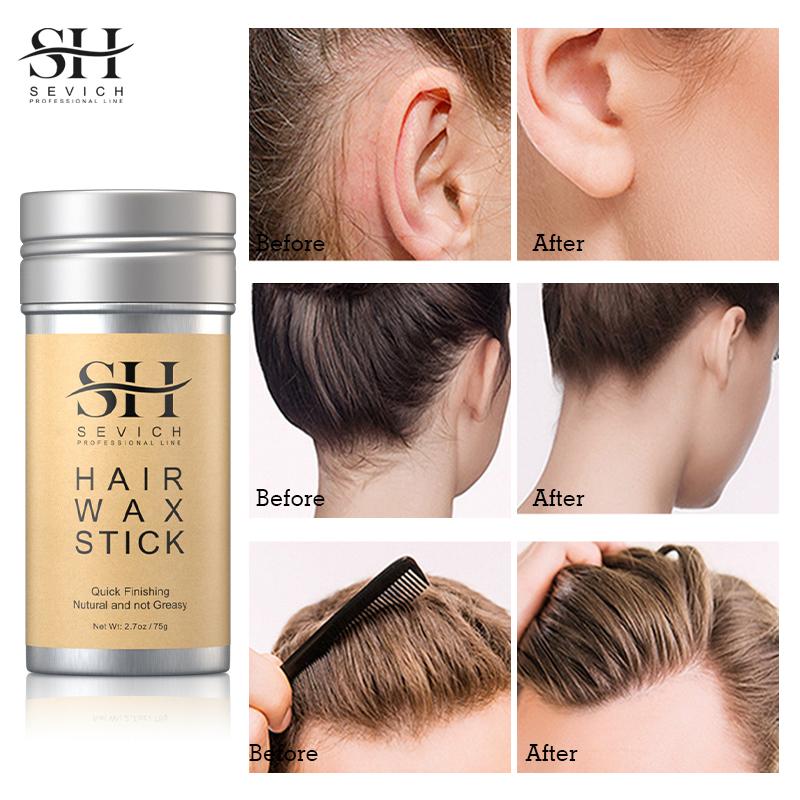 Bâton de cire pour perruques Anti-frisottis Contrôle des mèches rebelles Cire coiffante Longue durée Lisse Cheveux cassés Pommade Crème
