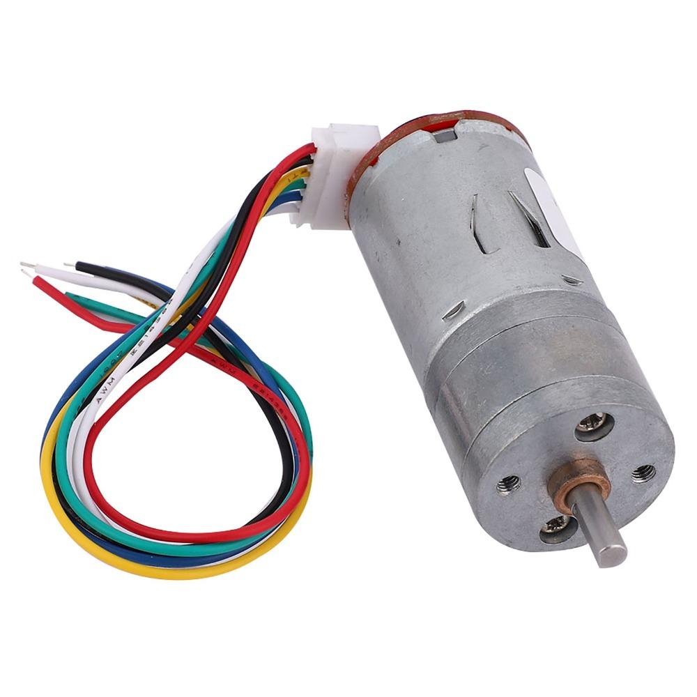 DC 12V Encoder Gear Motor 130 RPM Wheel Kit Motor Universal Magnetic Geared Motor For Smart Car