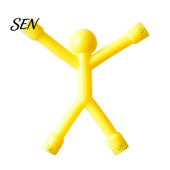 Magnetische Notizhalter Strichmännchen Fidget Spielzeug, Biegsamer Magnet Mehrfarbiger Streichmännchen Kühlschrank Einzigartige Geschenke für Kinder Fotohalter, Stressabbau