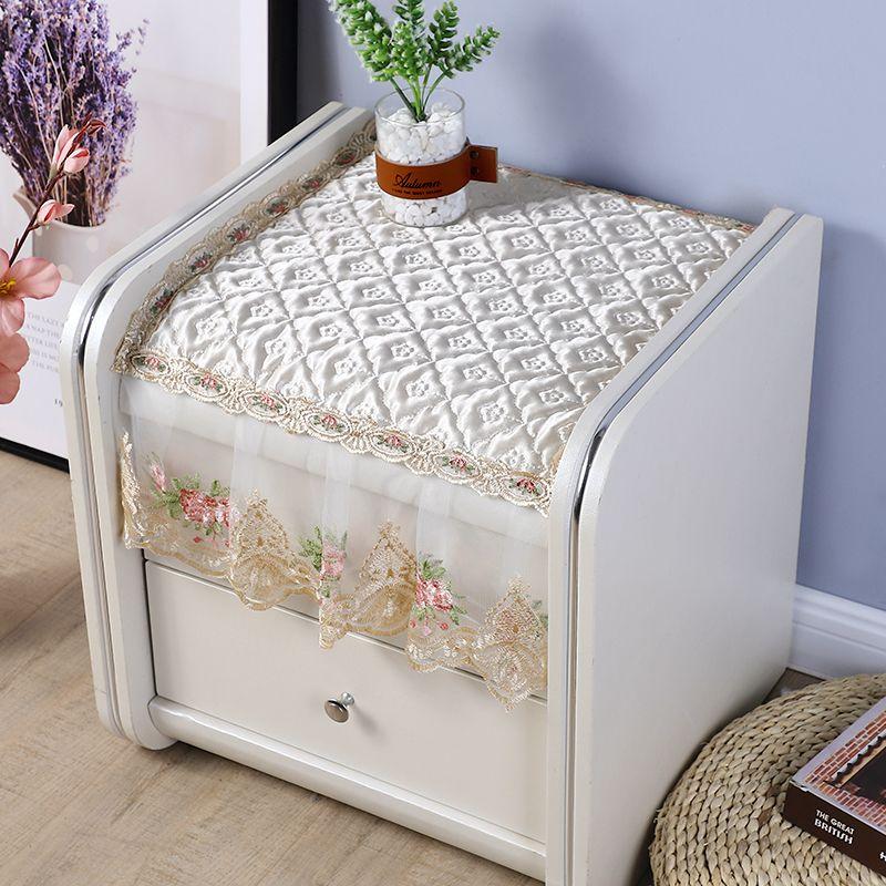 

Bedside Table Cover Cloth Ins Style Bedroom European Style Cover U-Shaped Pure Color Simple Cloth Modern Leather Bedside Table Cloth Cover Cloth Spring Breeze Inner groove width 40 long 45cm