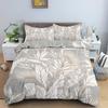 Tropical Leaves Butterfly Printed Duvet Cover Bedding Sets With Pillow Case Luxury Polyester Bedspread Queen/King Size Gift Blue