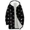 Women's Gradient Print Fashionable Loose Zipper Fleece Hoodie Jacket