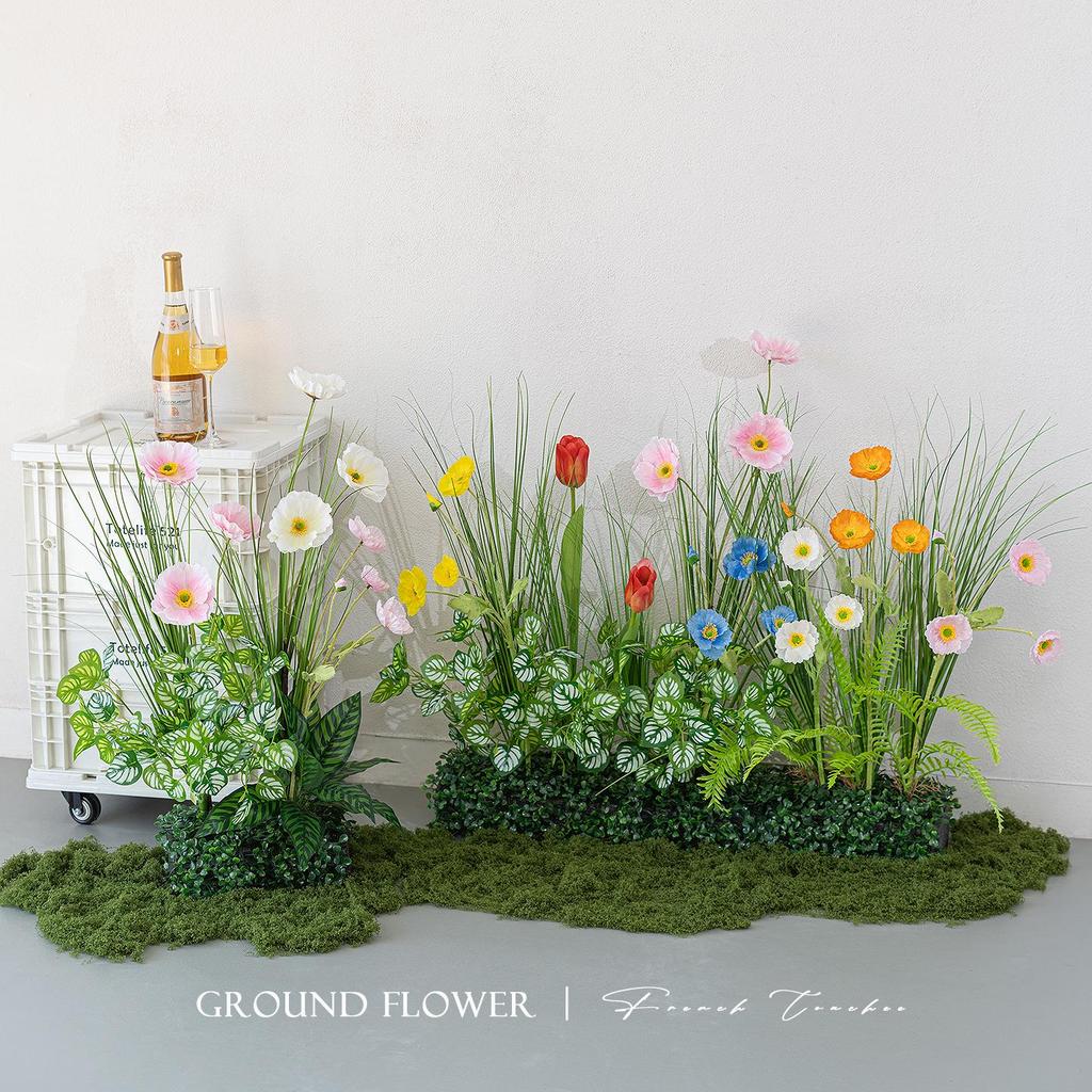 Greenery and Floral Art Installation for Open Spaces and Window Displays