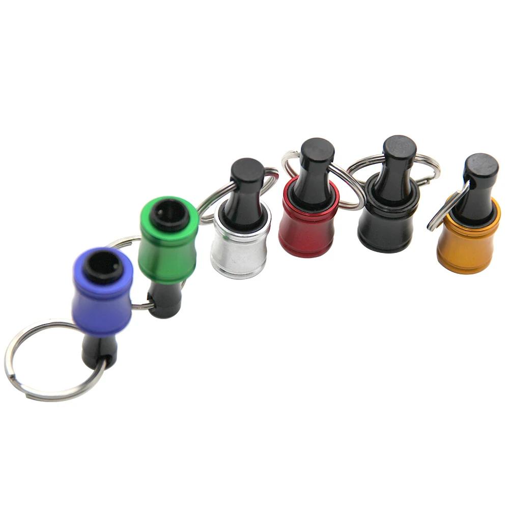 6pc Color Keychain Quick Change Extension Rod 1/4 Hexagonal Handle Screwdriver Head Quick Release Sleeve Conversion Rod Tool Set