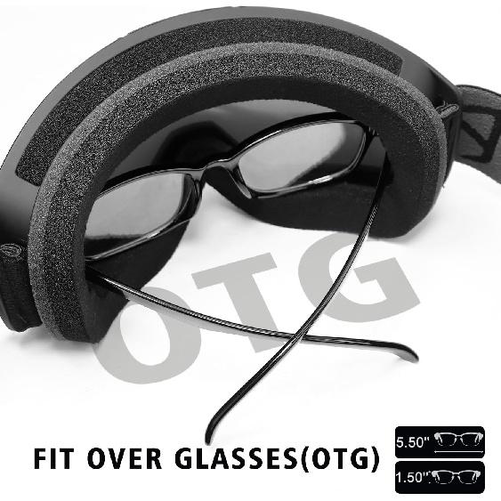 Dirt Bike ATV Goggles Motorcycle Gogglesfor Men Women Youth,UV400 Protection MX OTG Offroad Riding Racing Goggles