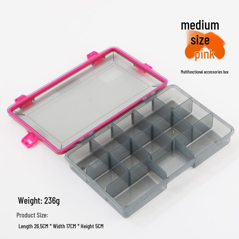 Transparente mehrschichtige Aufbewahrungsbox für Thunder Frog Köder & Angelzubehör