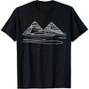 One Line Art Drawing Egyptian Pyramids T-Shirt