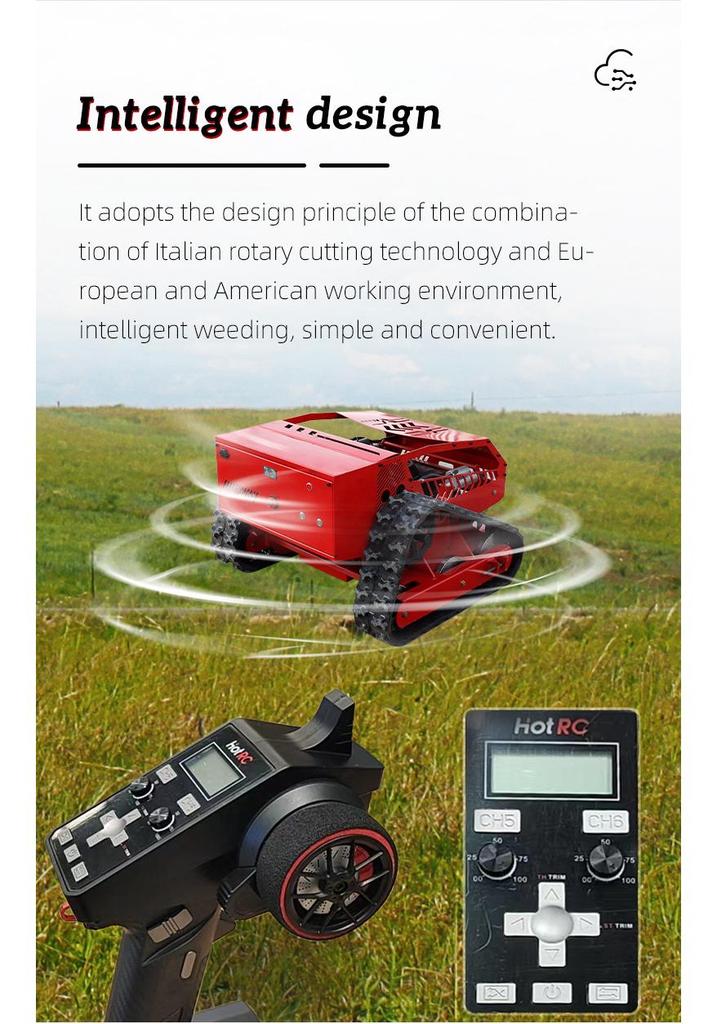 Self-Propelled Remote Control Lawn and Orchard Grass Cutter