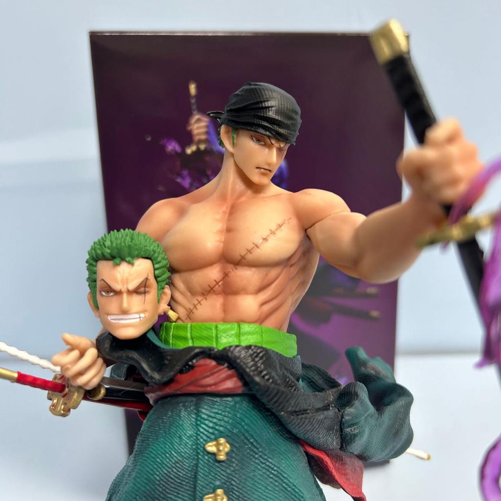 Sale One Piece 50cm Roronoa Zoro Anime Action Figures Model Toys Pvc Statue Roronoa Zoro Model Statue Dolls Birthday Gift