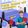SALUDABLE Table Tennis Tabletop Portable and Ping Pong Ball Set Net, Rackets, Table, Scoreboard,