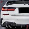BMW 3 Series G20/G28 Carbon Fiber Rear Diffuser with Corner Extensions & Lights